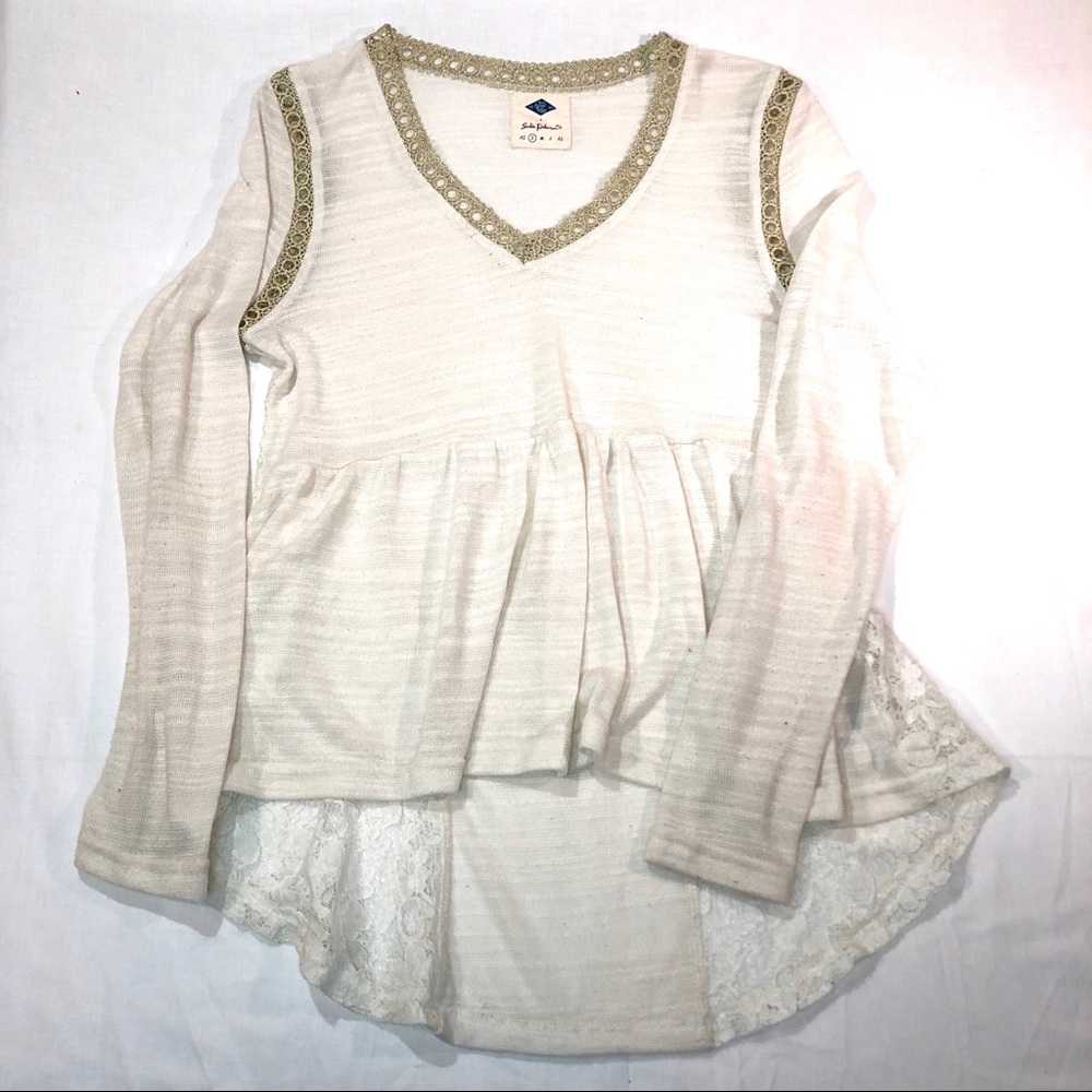 Wild Blue Sadie Robertson Boho High/Low Sweater